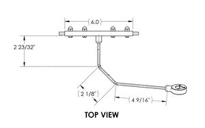 S35 and S70 Short Wiper, Long Arm, Cooler Tray Paddle Arm Assembly
