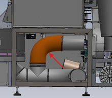 Load image into Gallery viewer, S70C Peregrine 10" flexible orange cooler duct