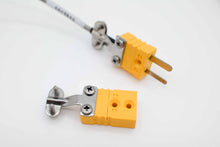 Load image into Gallery viewer, S35C Kestrel Bean Thermocouple, Solid Wire, Yellow Connector, Ungrounded. (wire not included)