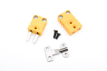 Load image into Gallery viewer, Yellow Mini-Spade Connector Kit for Thermocouples, Includes 1 ea of Jack &amp; Plug Pieces