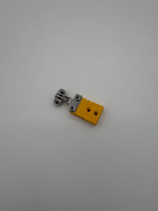 Bean Thermocouple, S7, Solid Wire, w/Yellow Spade Connector, Ungrounded